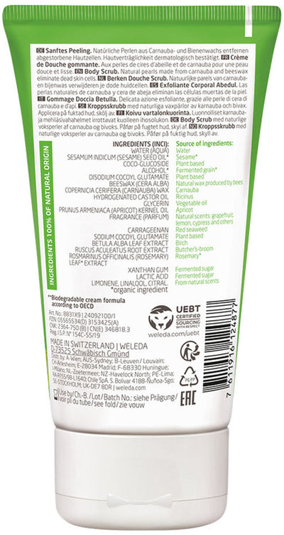 Weleda Pearl Scrub Body Scrub (Birch) 150ml