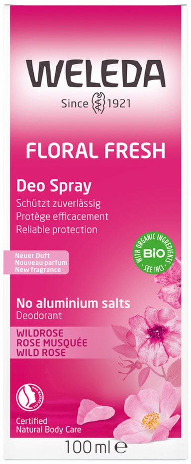 Weleda Organic Deo Spray Floral Fresh (Wild Rose) 100ml