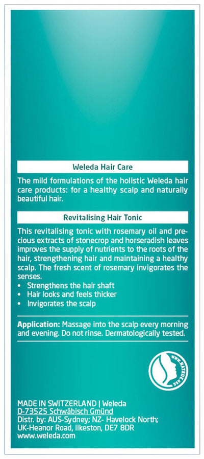 Weleda Revitalising Hair Tonic with Rosemary (For A Healthy Scalp) 100ml