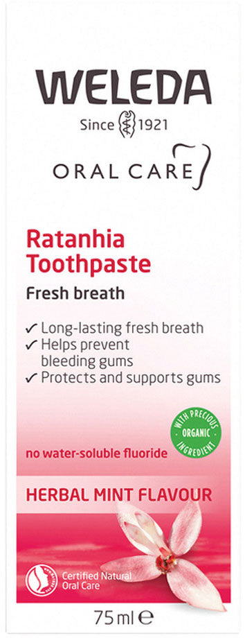 Weleda Oral Care Toothpaste Ratanhia (Herbal Mint Flavour) 75ml