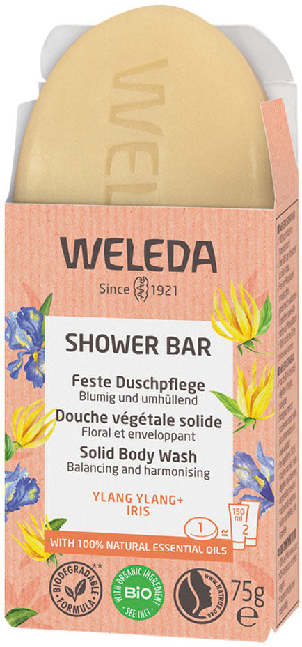 Weleda Shower Bar (Solid Body Wash) Ylang Ylang + Iris 75g