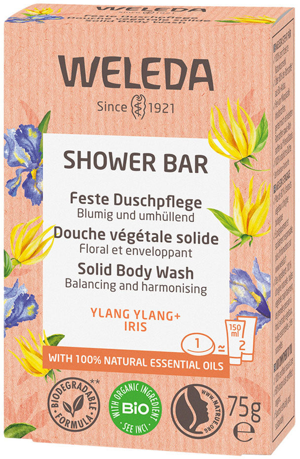 Weleda Shower Bar (Solid Body Wash) Ylang Ylang + Iris 75g