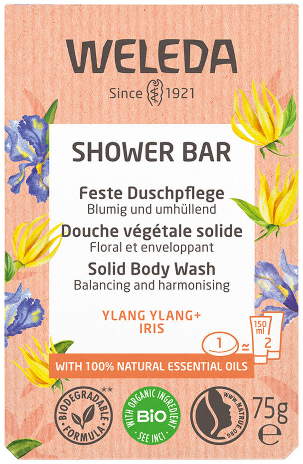 Weleda Shower Bar (Solid Body Wash) Ylang Ylang + Iris 75g