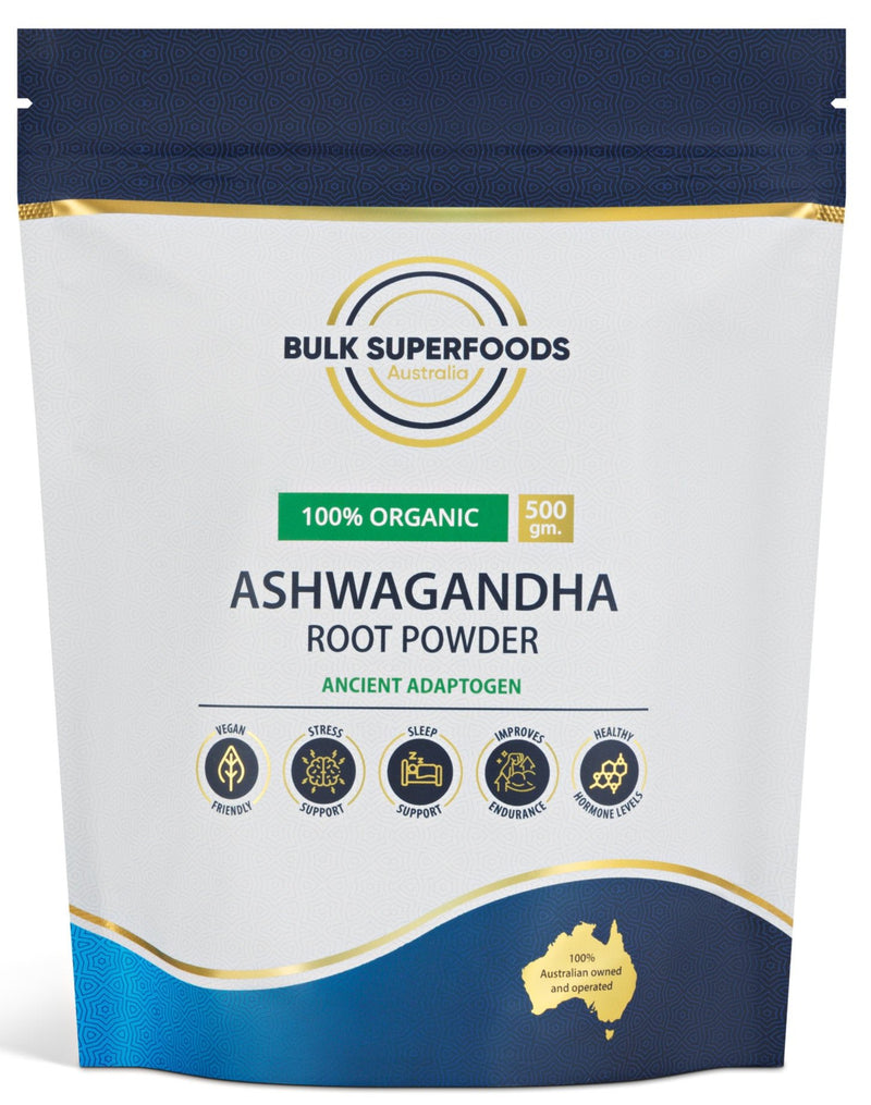 Organic Ashwagandha Root Powder 500G by Bulk Superfoods